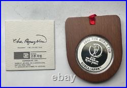 Fifa World Cup Korea-japan Silver Proof Medal 2002 Box/certificate