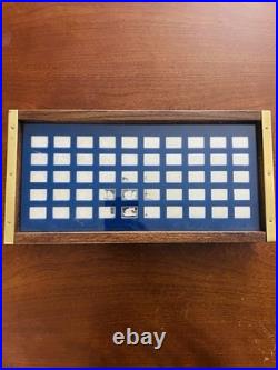 Franklin Mint Silver Proof Set 50Pcs The Greatest Sailing Ships In Display Box