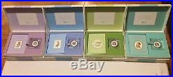 Full Set of 4 Boxes BEATRIX POTTER 2017 Silver Proof 50p Coins Luxury Gift Set