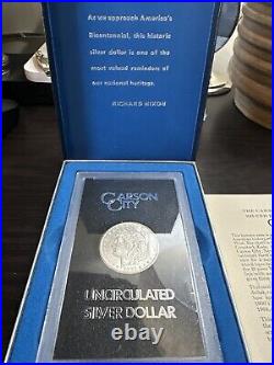 GSA Hoard 1883-CC Morgan Silver Dollar Proof-Like BRILLIANT UNC Box & COA