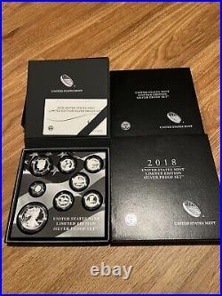 Gem 2018 S Limited Edition Silver Proof Set Exact Coins In Pics Box & COA