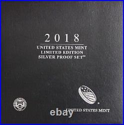 Gem 2018 S Limited Edition Silver Proof Set Exact Coins In Pics Box & COA 8034 Gem 2018 S Limited Edition Silver Proof Set Exact Coins In Pics Box & COA 8034