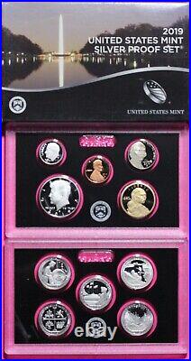 Gem 2019 S Silver Proof Set Deep Cameo You Get Exact Coins & Box In Pics COA 07