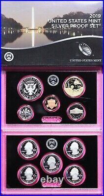 Gem 2019 S Silver Proof Set Deep Cameo You Get Exact Coins & Box In Pics COA 07