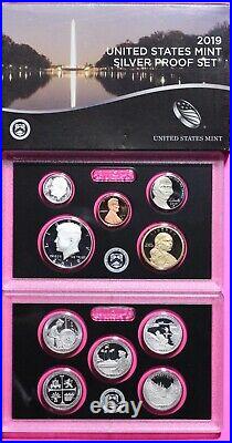 Gem 2019 S Silver Proof Set Deep Cameo You Get Exact Coins & Box In Pics COA 08