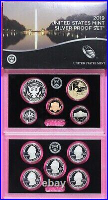 Gem 2019 S Silver Proof Set Deep Cameo You Get Exact Coins & Box In Pics COA 16