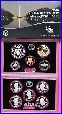 Gem 2019 S Silver Proof Set Deep Cameo You Get Exact Coins & Box In Pics COA 18