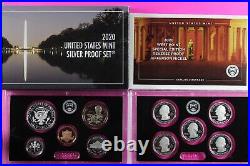 Gem 2020 S Silver Proof Set Exact Coins In Pics Mint Box & COA With Nickel 7065 Gem 2020 S Silver Proof Set Exact Coins In Pics Mint Box & COA With Nickel 7065