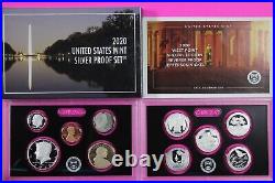 Gem 2020 S Silver Proof Set Exact Coins In Pics Mint Box & COA With Nickel 7066 Gem 2020 S Silver Proof Set Exact Coins In Pics Mint Box & COA With Nickel 7066