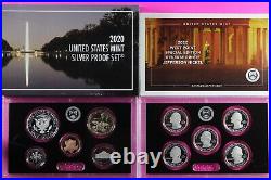Gem 2020 S Silver Proof Set Exact Coins In Pics Mint Box & COA With Nickel 7070 Gem 2020 S Silver Proof Set Exact Coins In Pics Mint Box & COA With Nickel 7070