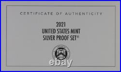Gem 2021 S Silver DCAM Proof Set You Get Exact Coins In Pics Mint Box & COA 7063