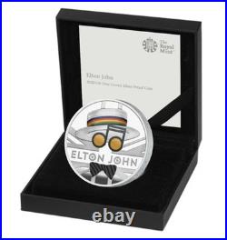 Great Britain 2020 £2 Music Legends ELTON JOHN Silver Proof 1 oz Coin Box Coa