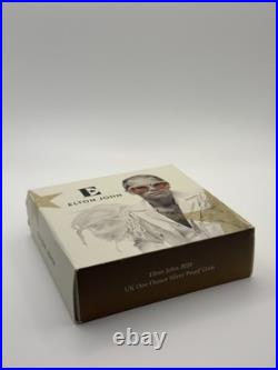 Great Britain 2020 £2 Music Legends ELTON JOHN Silver Proof 1 oz Coin Box Coa