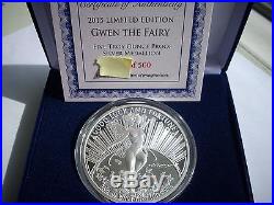 Gwen the Fairy 5 OZ. 999 Silver Proof Tom Grindberg Marvel Comics With Box & COA
