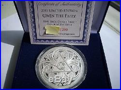 Gwen the Fairy 5 OZ. 999 Silver Proof Tom Grindberg Marvel Comics With Box & COA