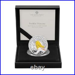 IN HAND 2025 Freddie Mercury 1 Oz Coloured Silver Proof Coin in Box with COA