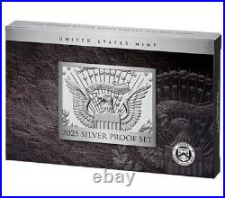 IN HAND 2025 S US Mint Silver Proof Set 10 Coins with Box & COA 25RH, With Penny IN HAND 2025 S US Mint Silver Proof Set 10 Coins with Box & COA 25RH, With Penny