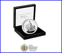 In Hand 2019 Britain Great Engravers Una and the Lion 2 oz Silver Proof Box COA