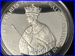 Jamaica, 1979 Prince Charles Investiture 10th Anniv, $25 Silver Proof Box VGOOD