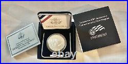 Jamestown 400th Anniversary Silver Dollar Proof Coin Box & Certificate Included