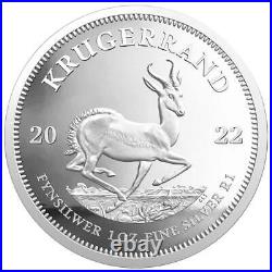 KRUGERRAND 2022 1 oz 1 Rand Pure Silver Proof Coin in Box South Africa
