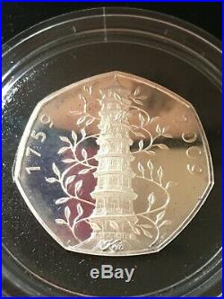 Kew gardens 50p silver proof boxed with coa the best never opened