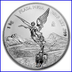 LIBERTAD MEXICO 2019 1 Kilo Pure Silver Proof Like Coin with Box & COA