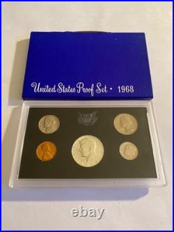LOT OF 20 1968-S & 1969-S PROOF SETS 40% SILVER KENNEDY WithBOXES