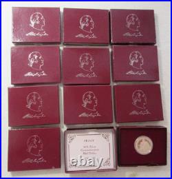 Lot 12 1982 S Geo Washington 250 Anniversary Silver Proof Half Dollar Box Coa