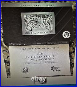 Lot Of 6 2023s Us Mint Silver Proof Sets, Unopened San Fran Mint Shipping Box