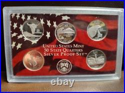 Lot Of 6 State Quarter Silver Proof Sets-30 Coins No Boxes Lot Of 6 State Quarter Silver Proof Sets-30 Coins No Boxes
