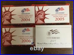 $ Lot of 18 US Mint SILVER Proof Set Sets 2000 to 2014 2017 2019 & 2021 + 2 Box