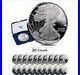 Lot of 20 2016-W 1 oz Proof Silver American Eagle 30th Anniversary withBox &