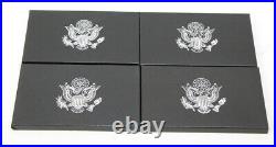 Lot of 37 Silver U. S. Mint Proof Sets & Quarter Proof Set with Box 1993-2009