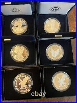 (Lot of 41) 1986-2023 Proof American Silver Eagles with/US Mint Boxes and COA's