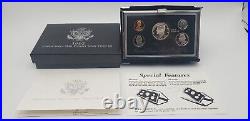 Lot of 6 US Mint Silver Proof Sets withBoxes & COA's (4)Premier (2)Silver 1992-93
