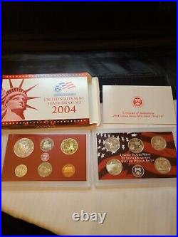 Lot of 7 US Mint Silver Proof Sets 1999,2000,02,03,04,05,06 Boxes/Coas