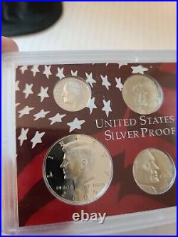 Lot of 7 US Mint Silver Proof Sets 1999,2000,02,03,04,05,06 Boxes/Coas