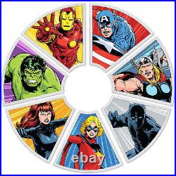 Marvel Avengers 60th Anniversary Silver Coin Set with Box SKUOPC158