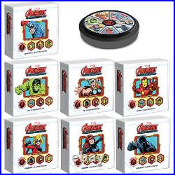 Marvel Avengers 60th Anniversary Silver Coin Set with Box SKUOPC158