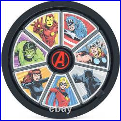 Marvel Avengers 60th Anniversary Silver Coin Set with Box SKUOPC158