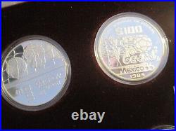 Mexico 1986 World Cup Proof silver 12 Coin Set. 925 With Box and COA Mexico 1986 World Cup Proof silver 12 Coin Set. 925 With Box and COA