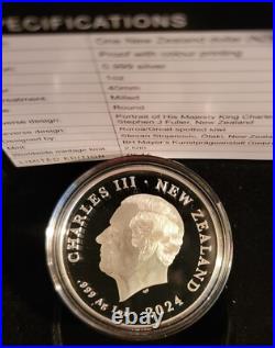 New Zealand 2024 1oz Silver Proof Coin- Kiwi Coins Series with Box and COA