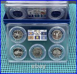 PCGS PR69DCAM 1999-2008 U. S. Mint SILVER Proof State Quarter Set with box