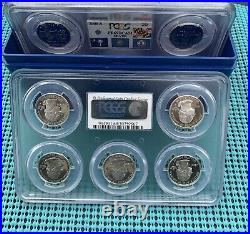 PCGS PR69DCAM 1999-2008 U. S. Mint SILVER Proof State Quarter Set with box