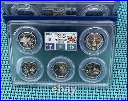 PCGS PR69DCAM 1999-2008 U. S. Mint SILVER Proof State Quarter Set with box