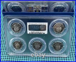 PCGS PR69DCAM 1999-2008 U. S. Mint SILVER Proof State Quarter Set with box