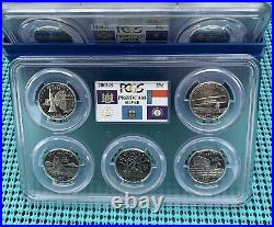 PCGS PR69DCAM 1999-2008 U. S. Mint SILVER Proof State Quarter Set with box