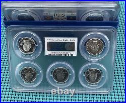 PCGS PR69DCAM 1999-2008 U. S. Mint SILVER Proof State Quarter Set with box