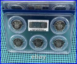 PCGS PR69DCAM 1999-2008 U. S. Mint SILVER Proof State Quarter Set with box